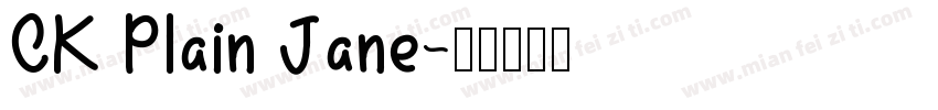 CK Plain Jane字体转换